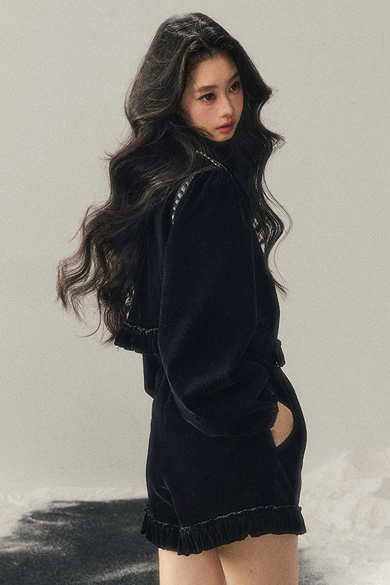 French Velvet Jacket + Shorts