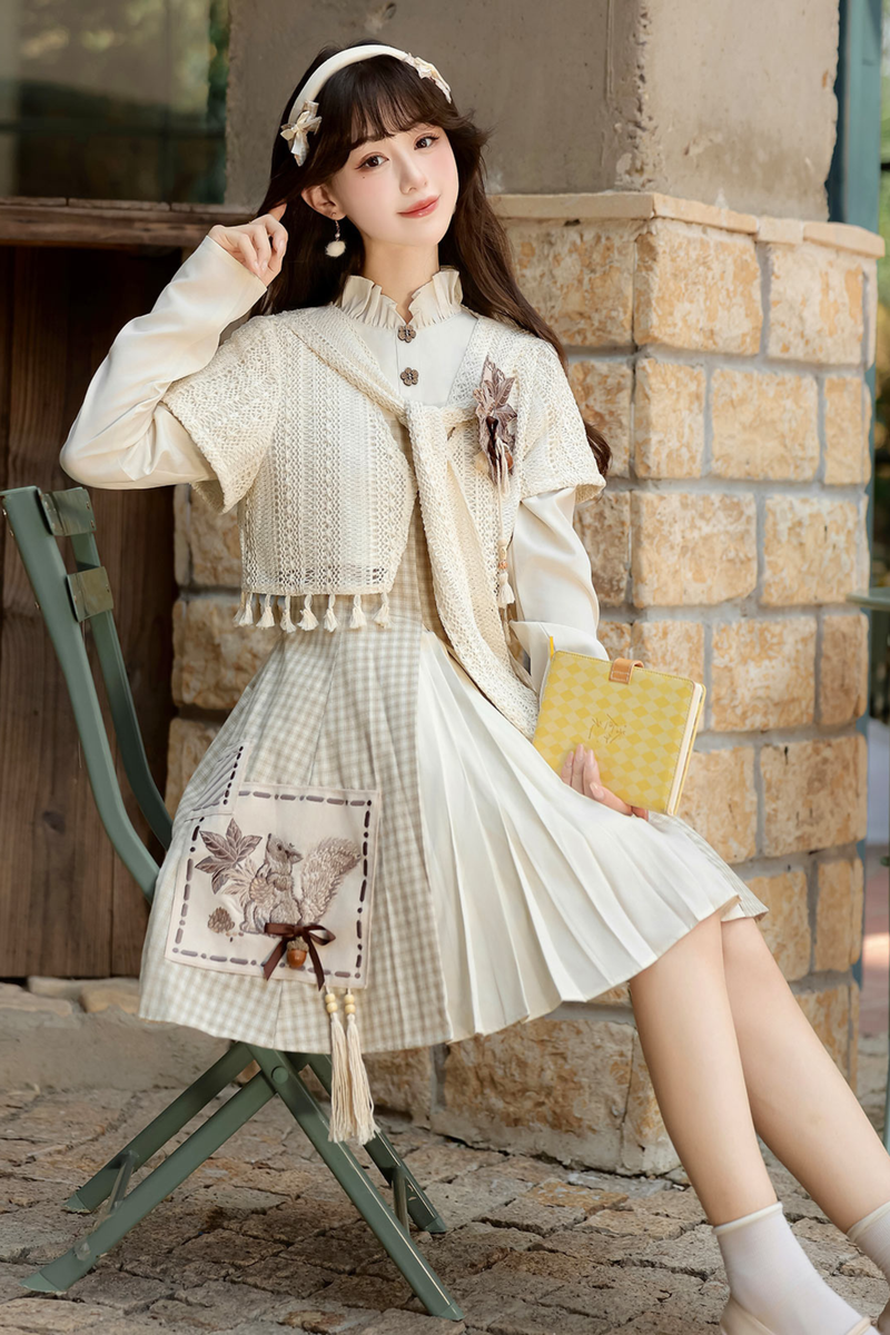 Retro Island Plaid Dress + Outerwear