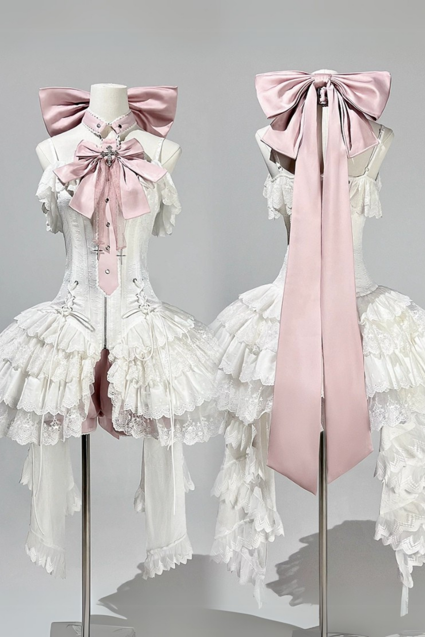 Ribbon Ballet Light Suspender Lolita Skirt Set