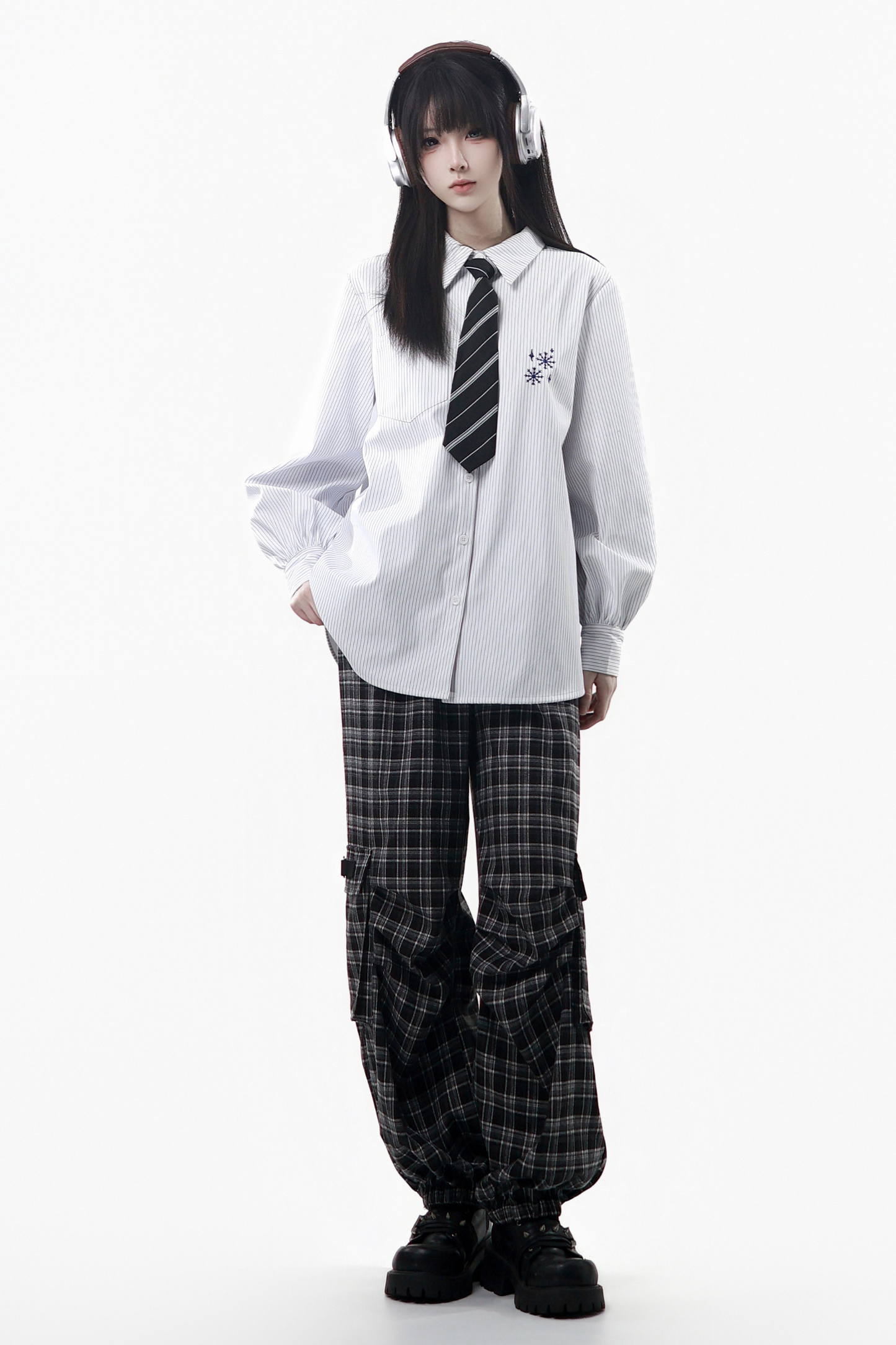 Christmas Hooded Coat + Shirt + Sweatshirt + Long Skirt + Pants