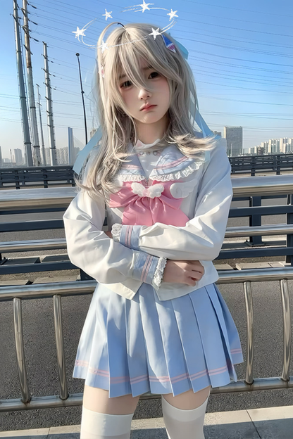 Sweet Sailor Top + Skirt + Tie