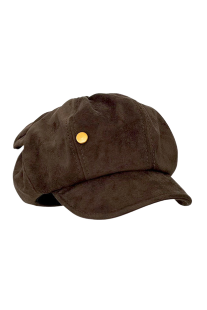 Retro Suede Cat Ear Beret