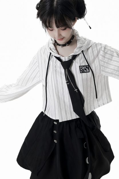 Striped Couple Girlfriend Chinese-style Set