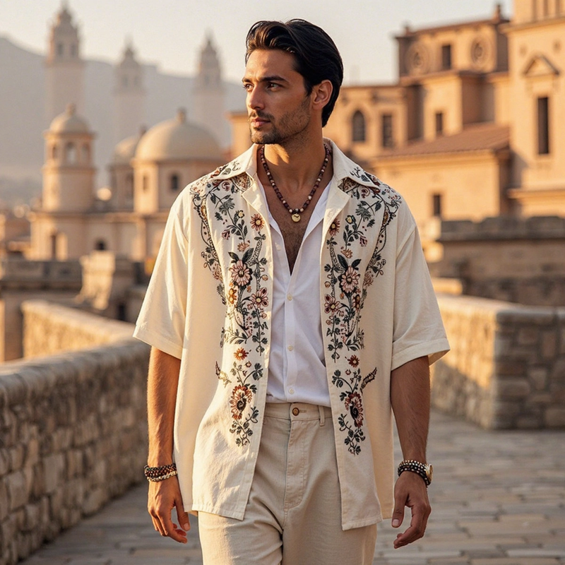 Subtly Elegant Shirt with a Refined Vintage Look