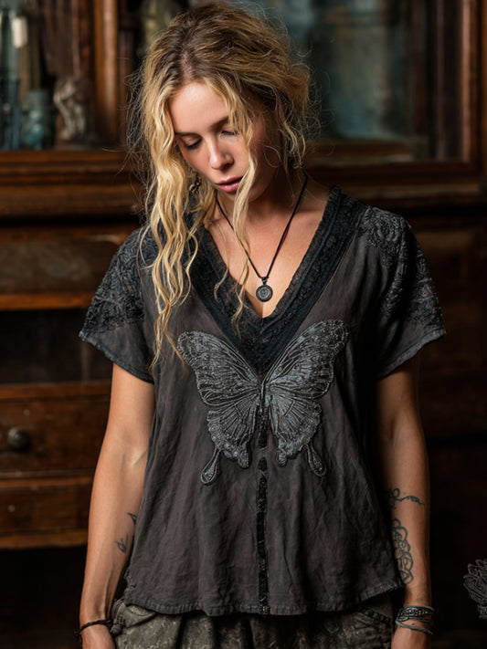 Subtly Elegant Top with a Refined Vintage Look