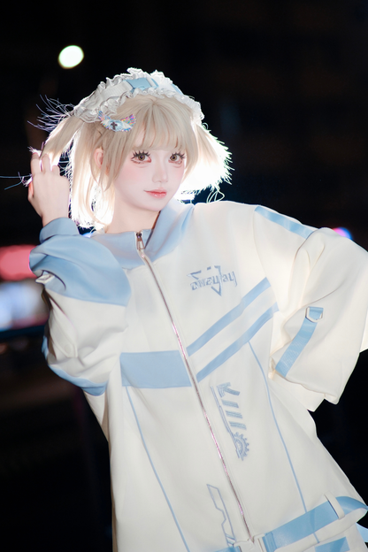 Cyber Subculture Jersey Jacket + Shorts + Leg Covers