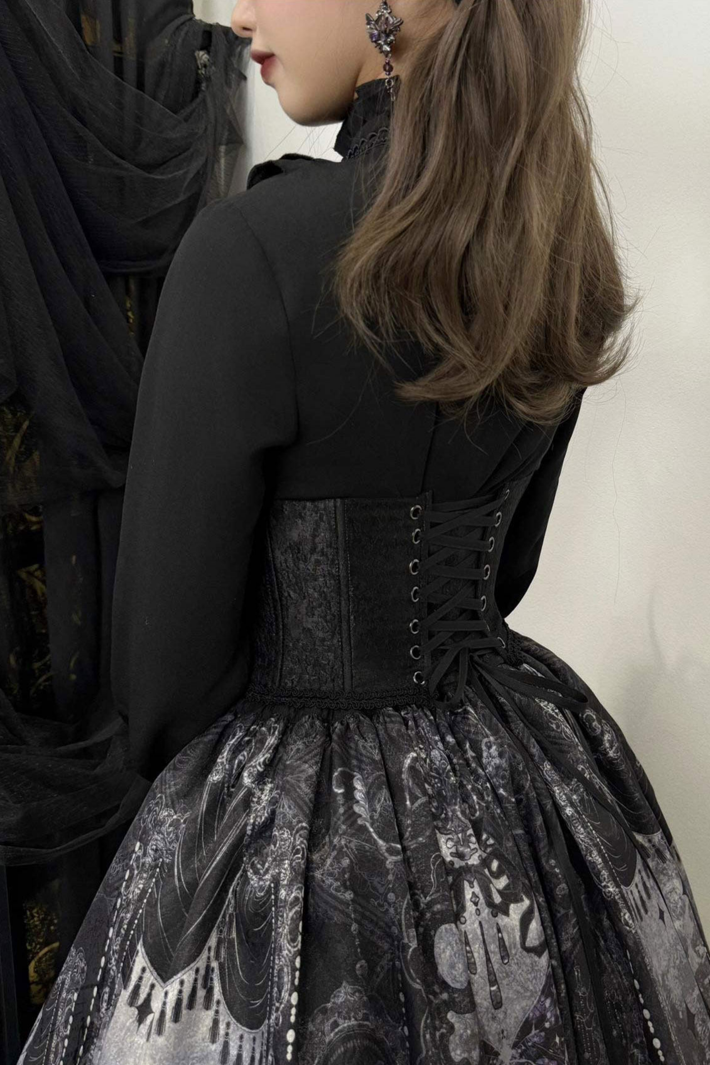 Gothic Lolita Jumper Skirt + Jacket + Skirt + Shirt + Corset + Accessories