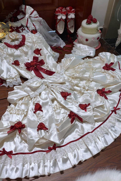 [pre-order Deadline: March 29] Cream Strawberry Lolita Dress