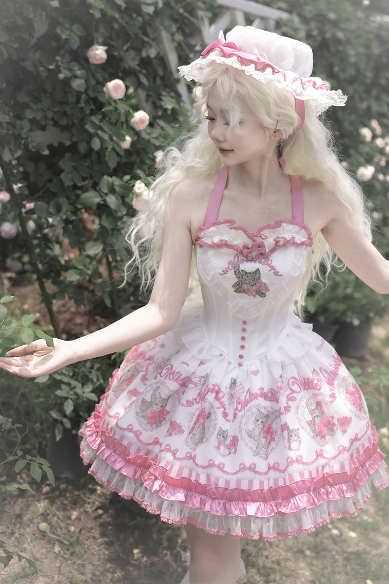 Sweet Girly Cat Jsk + Dress