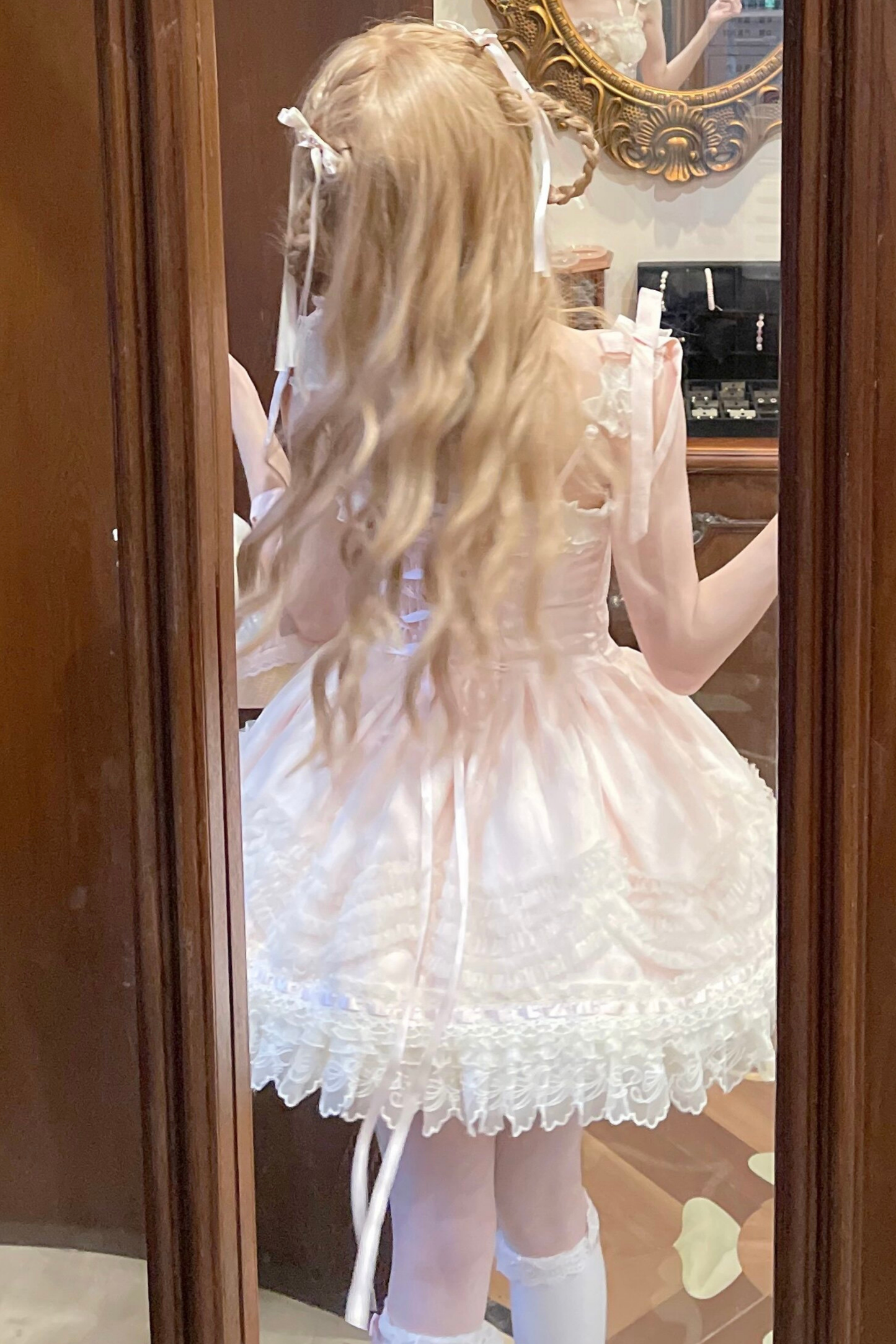Sweet Jenny Lolita Jumper Skirt + Necklace + Hat + Headband
