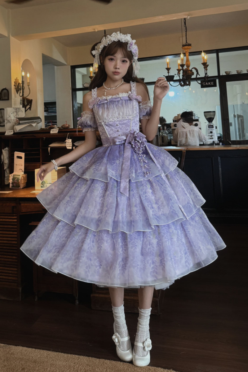[pre-order] Ballet Style Dress + Hat + Headband + Ribbon Tail