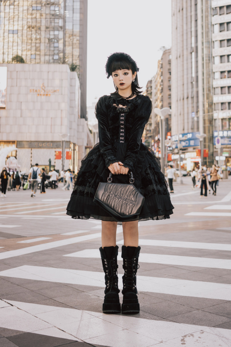 Gothic Doll Lolita Dress + Short Jacket