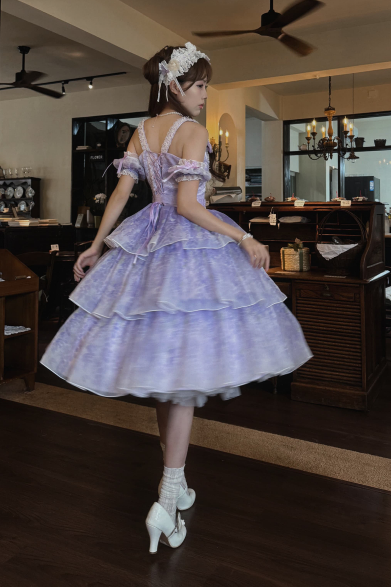 [pre-order] Ballet Style Dress + Hat + Headband + Ribbon Tail