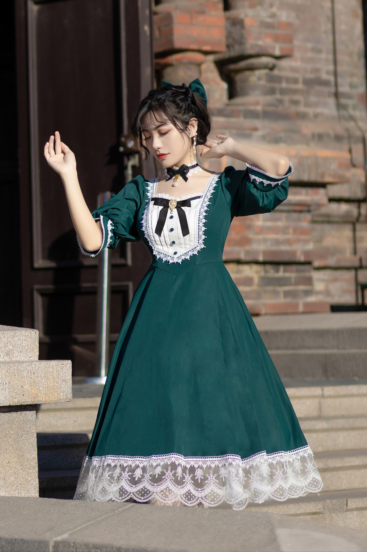 Retro Lace Classic Lolita Dress