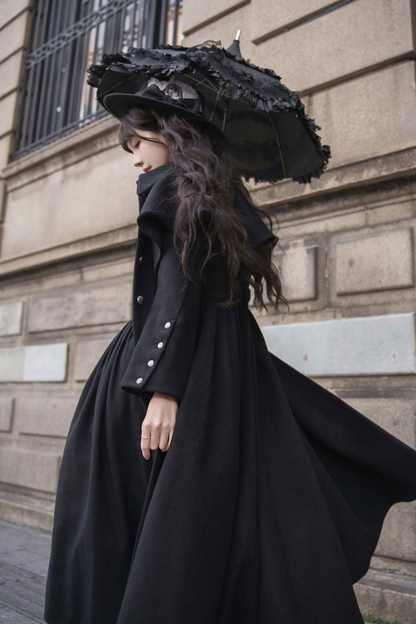 British Detective Lolita Coat + Cape + Skirt + Shirt + Bag + Brooch + Hat + Beret + Necklace