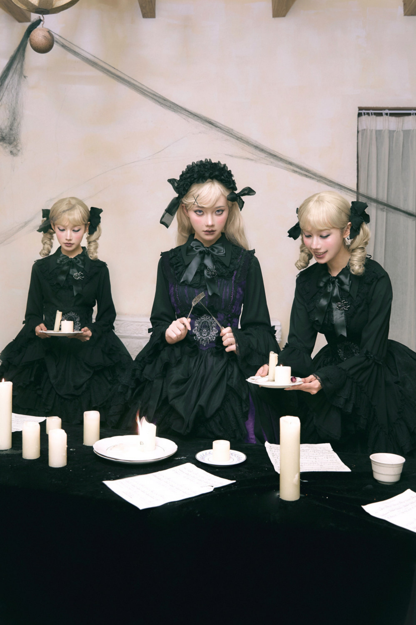 Moon River Gothic Skirt + Cape + Top + Bow