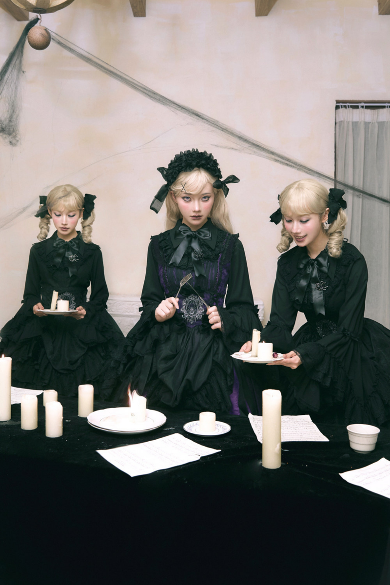 Moon River Gothic Skirt + Cape + Top + Bow