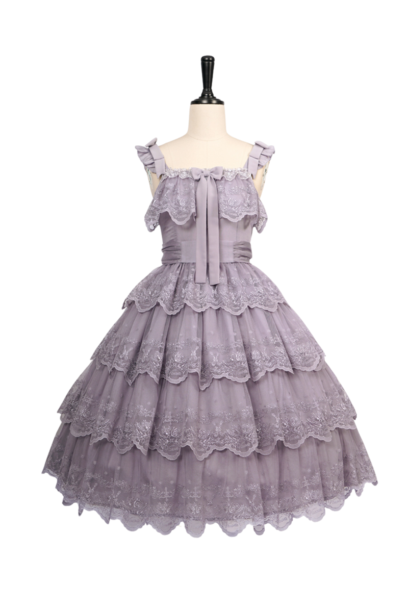 Flower Banquet Princess Sleeve Shirt + Ruffle Lolita Dress
