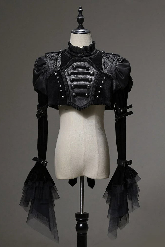 [pre-order Deadline: June 8] Phantom Knight Dark Gothic Military Dress Full Set (jacket + Bustier Top + Skirt)