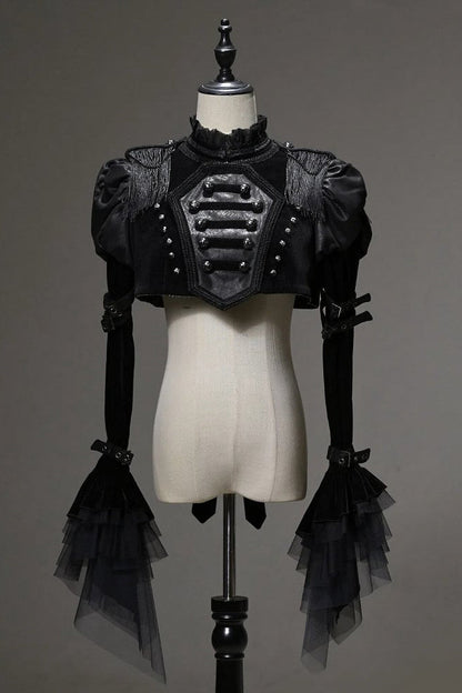 [pre-order Deadline: June 8] Phantom Knight Dark Gothic Military Dress Full Set (jacket + Bustier Top + Skirt)