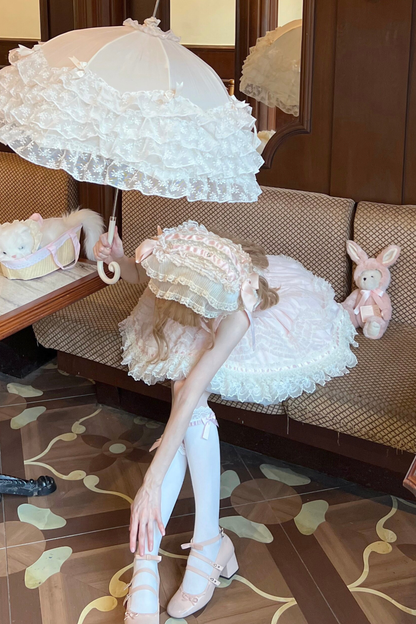 Sweet Jenny Lolita Jumper Skirt + Necklace + Hat + Headband