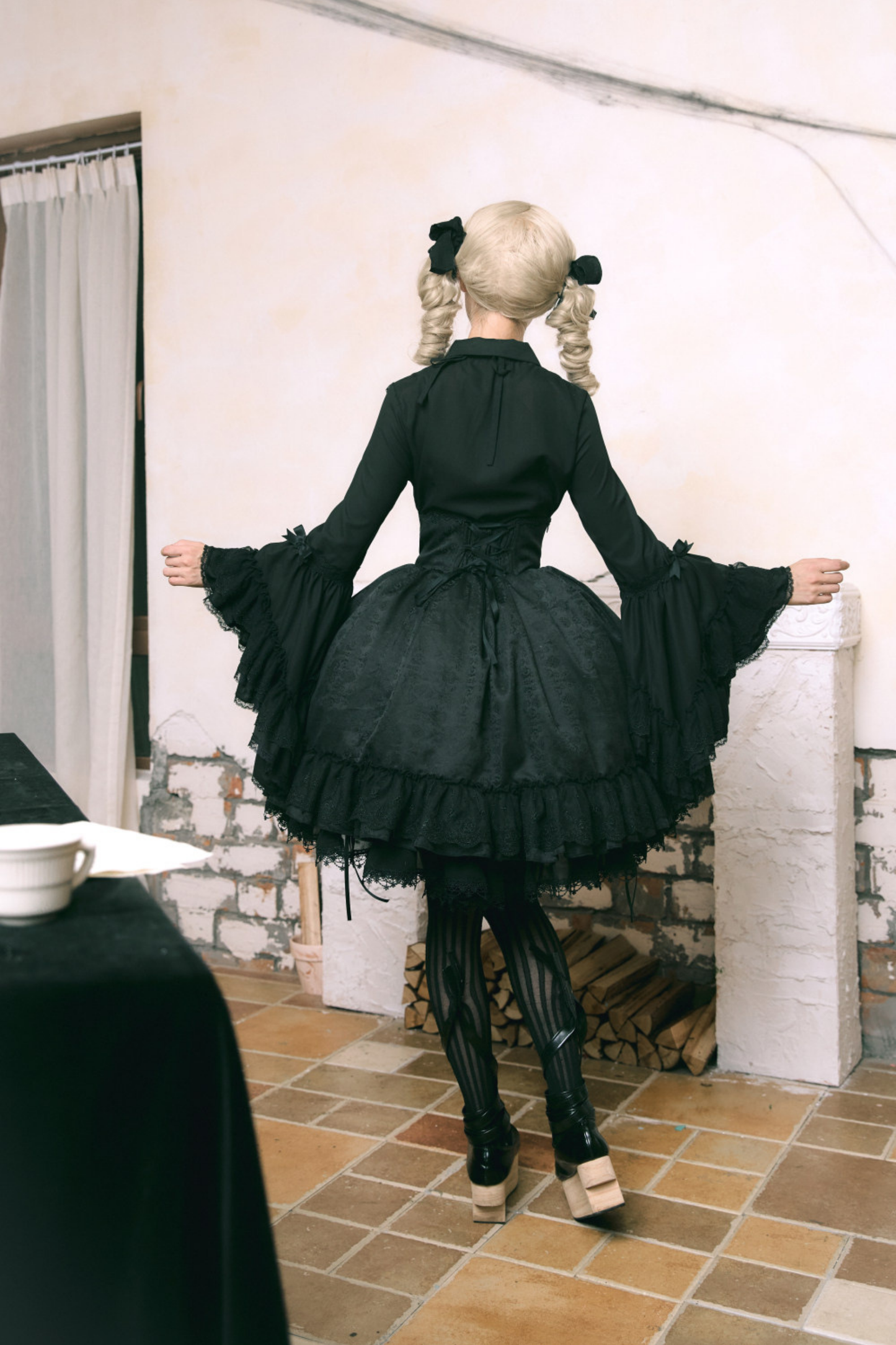 Moon River Gothic Skirt + Cape + Top + Bow