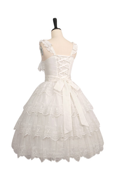 Flower Banquet Princess Sleeve Shirt + Ruffle Lolita Dress