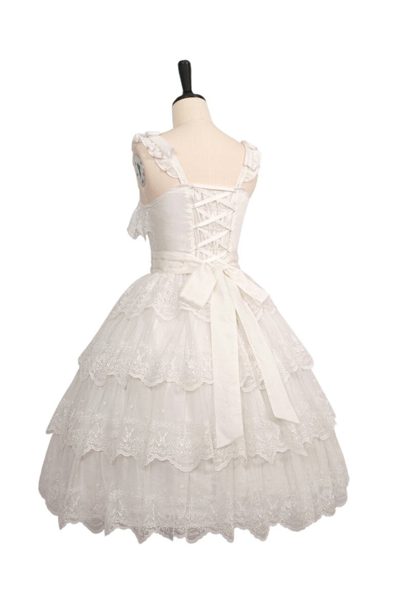 Flower Banquet Princess Sleeve Shirt + Ruffle Lolita Dress