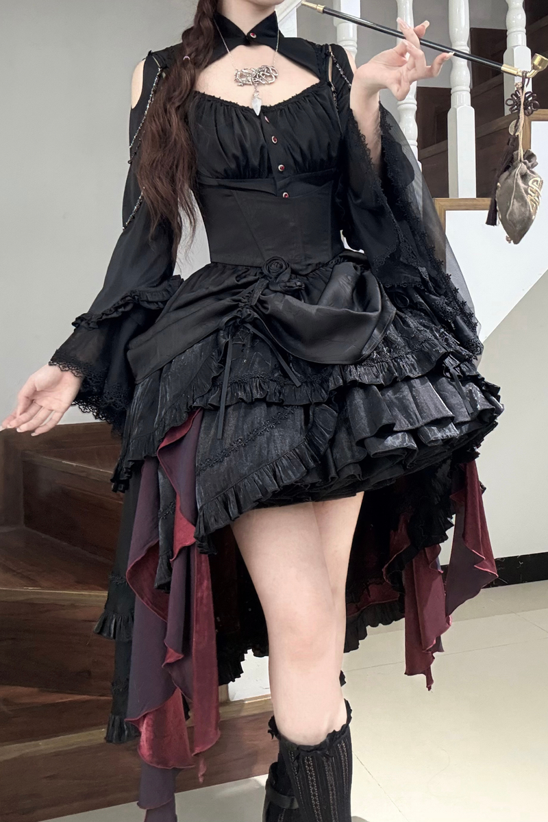 Dark Flower Gothic Lolita Set