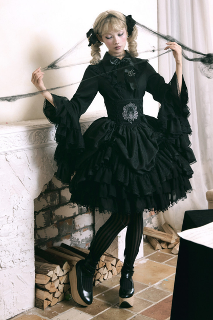 Moon River Gothic Skirt + Cape + Top + Bow