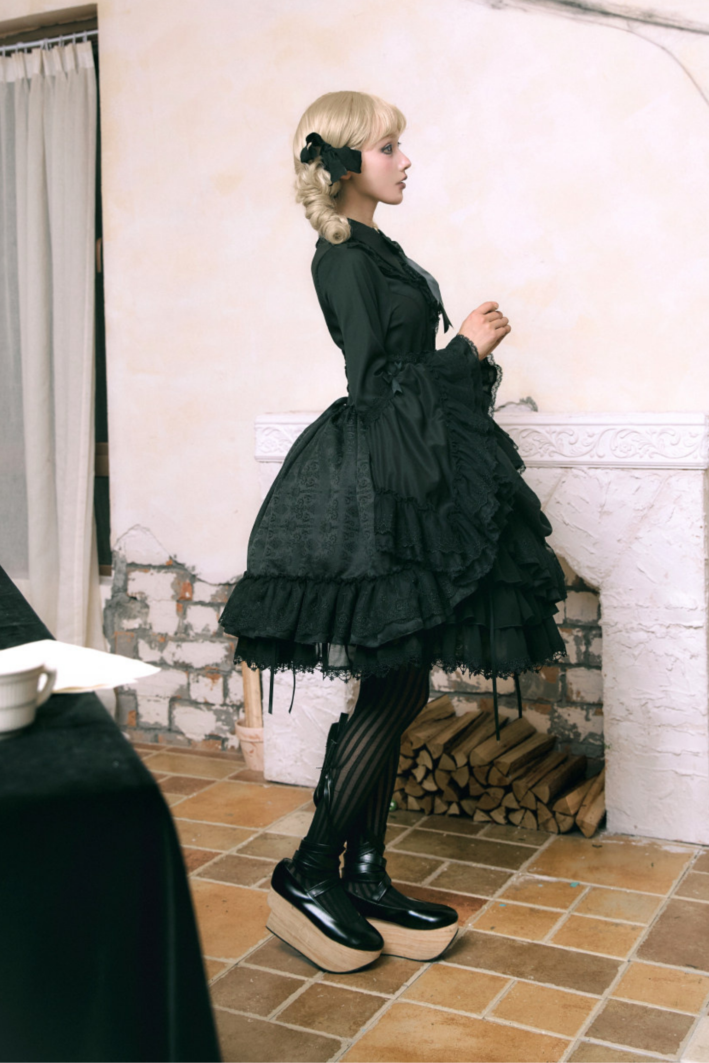 Moon River Gothic Skirt + Cape + Top + Bow