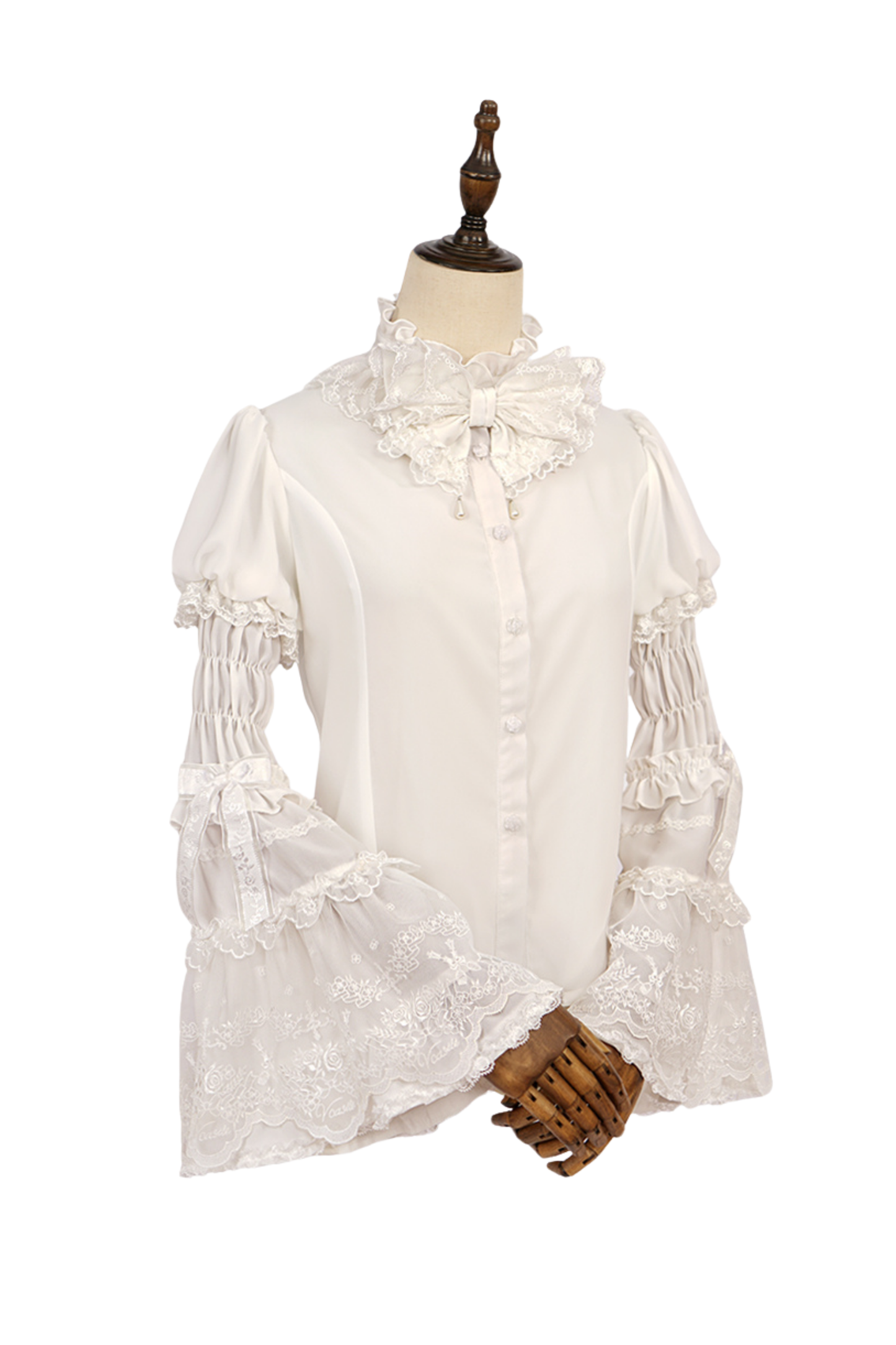 Flower Banquet Princess Sleeve Shirt + Ruffle Lolita Dress