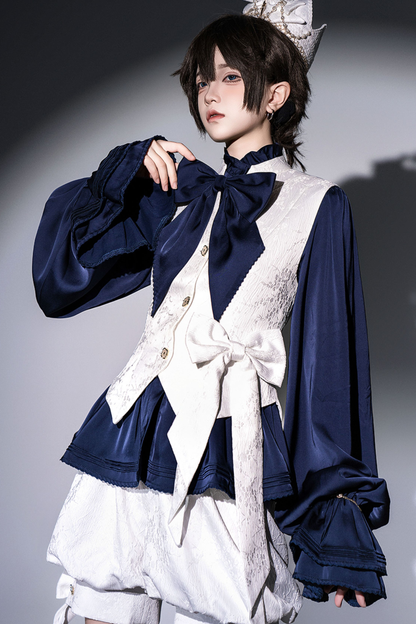 Retro Prince Ribbon Shirt
