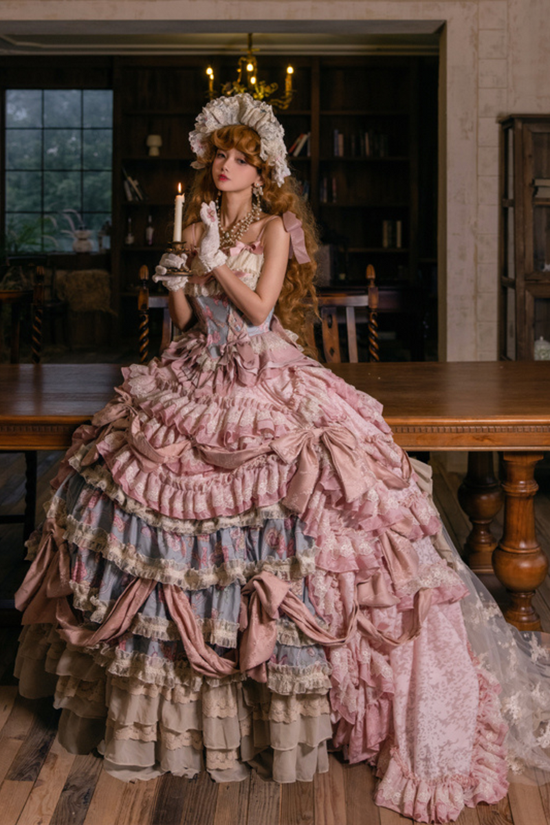 Jewel Rose Flower Marriage Lolita Set