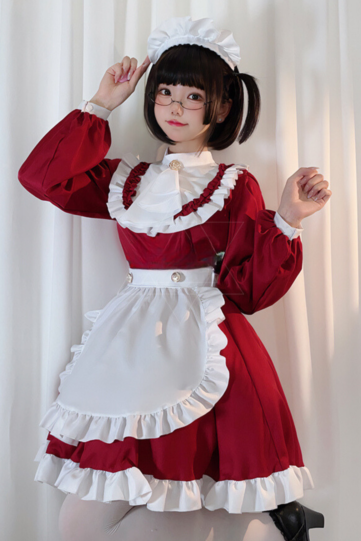 Red Maid Cosplay Dress