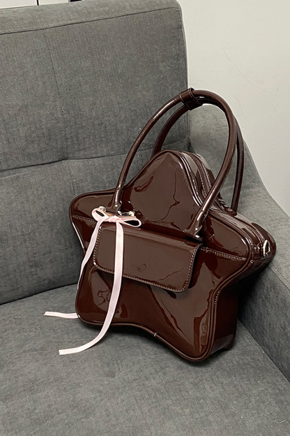 Chocolate Star Ribbon Y2k Bag