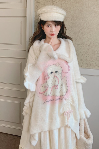 Sweet Cat Knit Sweater