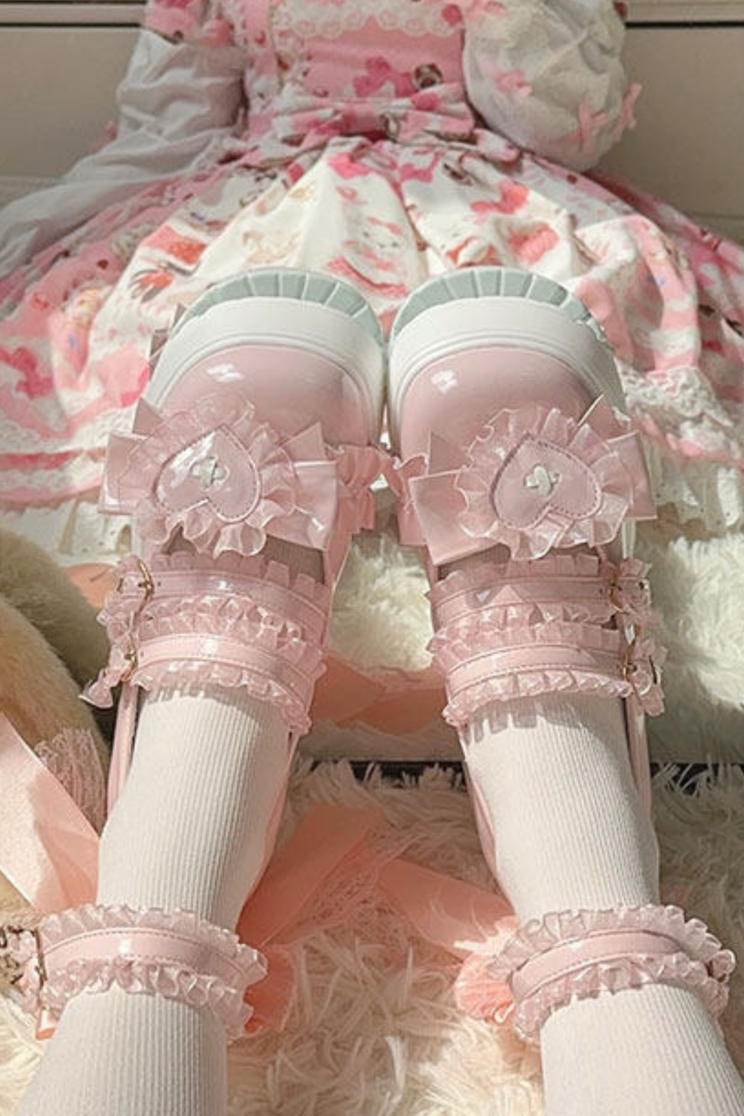 Lace Ruffle Lolita Shoes