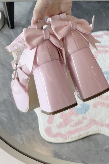 Biscuit Lolita Ribbon Shoes