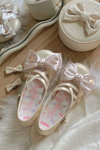 Satin Candy Ribbon Lolita Shoes
