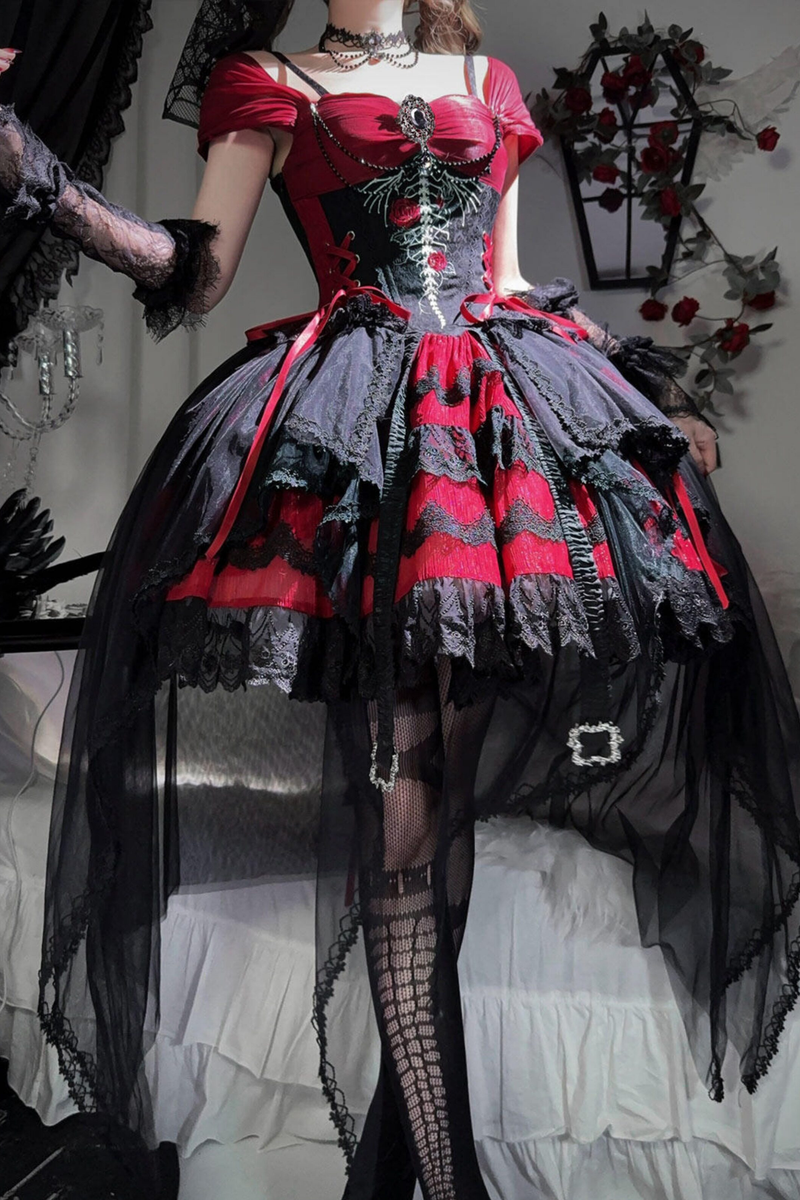 Dragonborn Gothic Dress + Necklace
