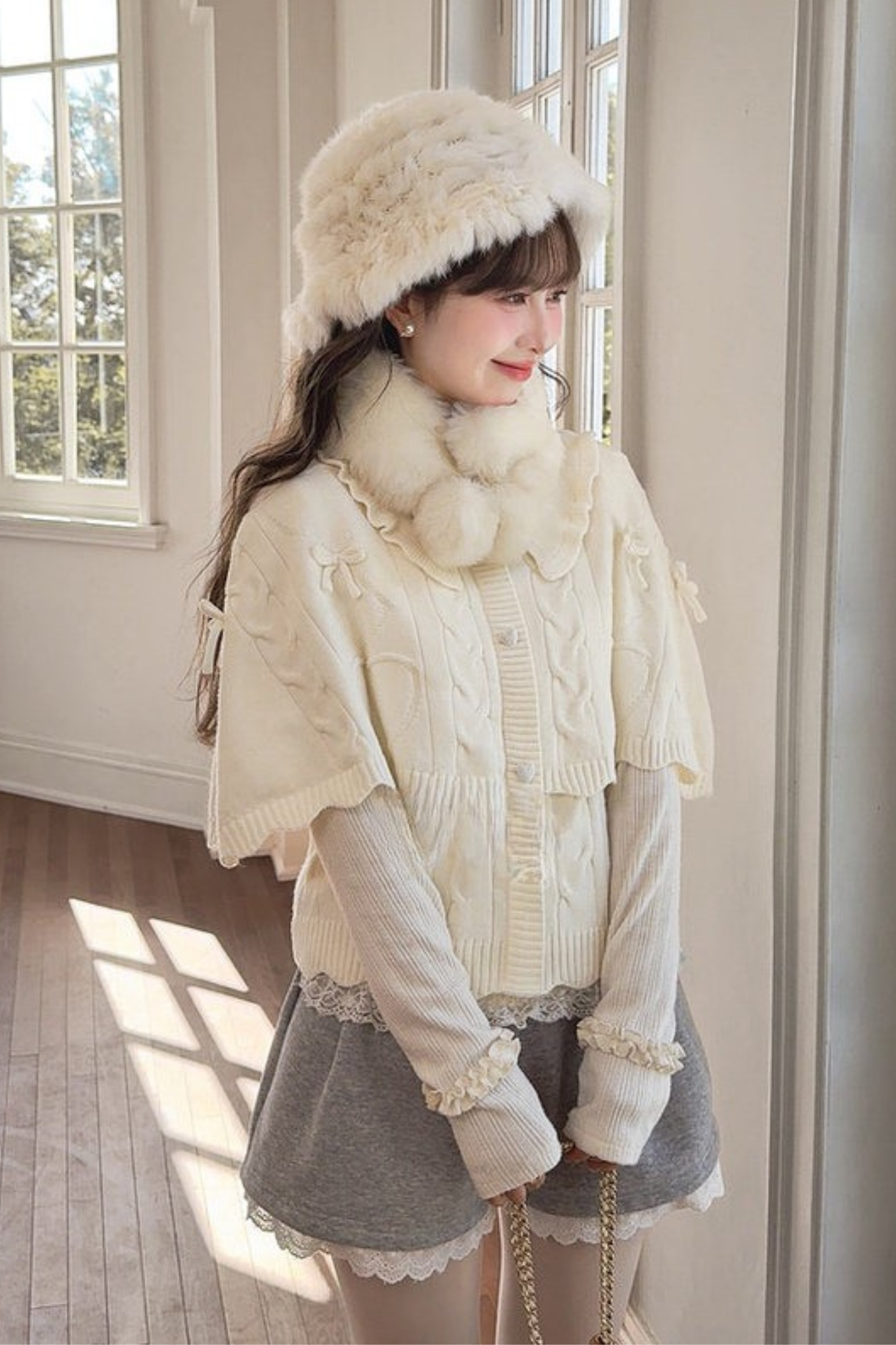 Girly Loose Lapel Sweater