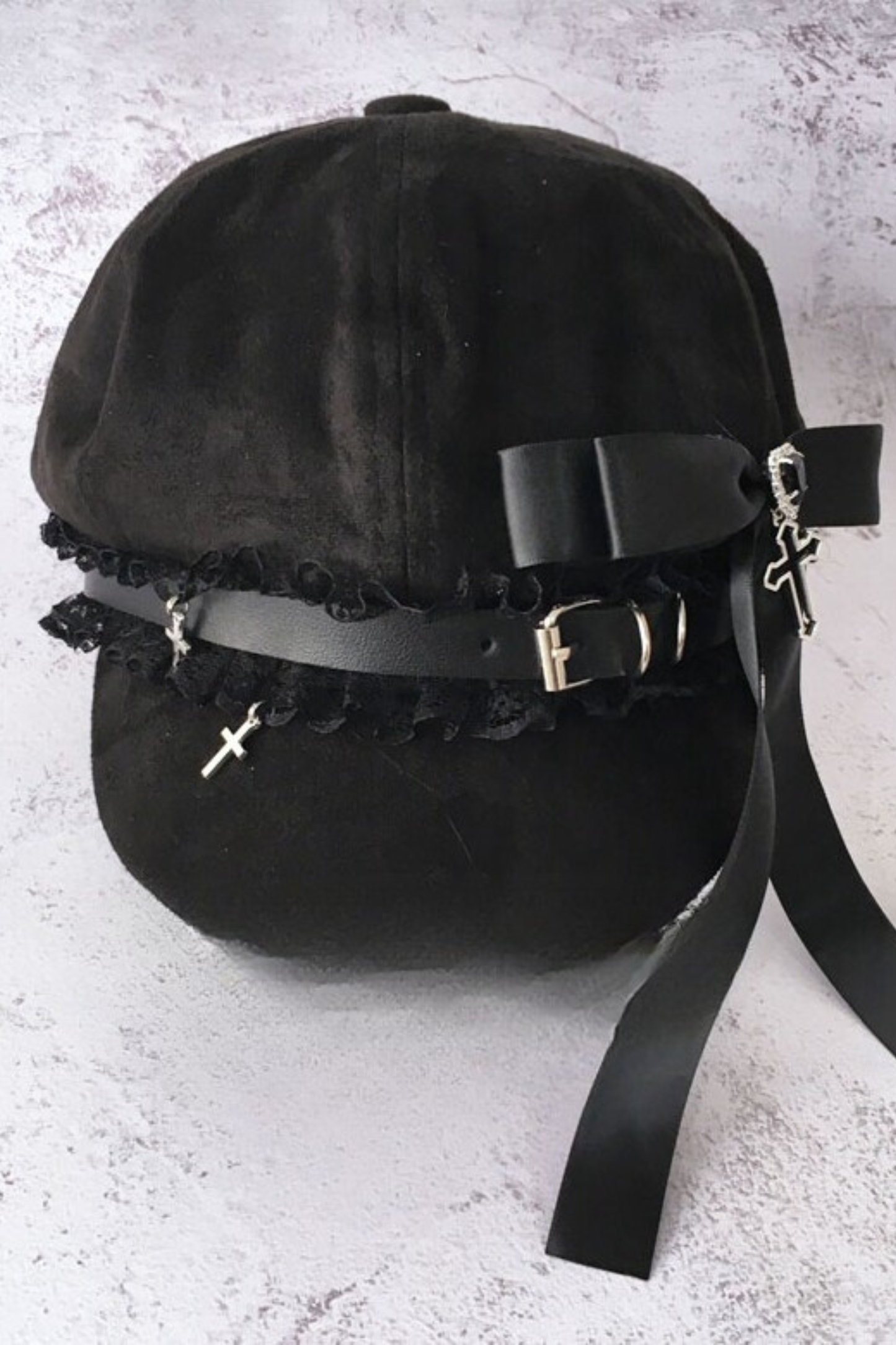 Rhinestone Ribbon Hat + Headband
