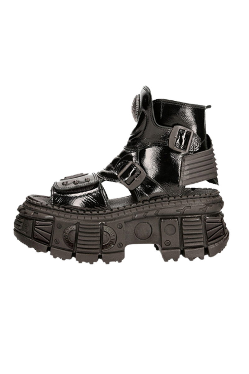 Dark Punk High Cut Sandal Shoes