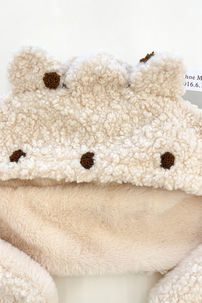 Bear Fur Hat Scarf