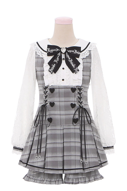 Detective Academy Plaid Dress + Pants + Cape