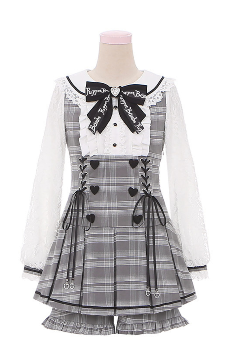 Detective Academy Plaid Dress + Pants + Cape