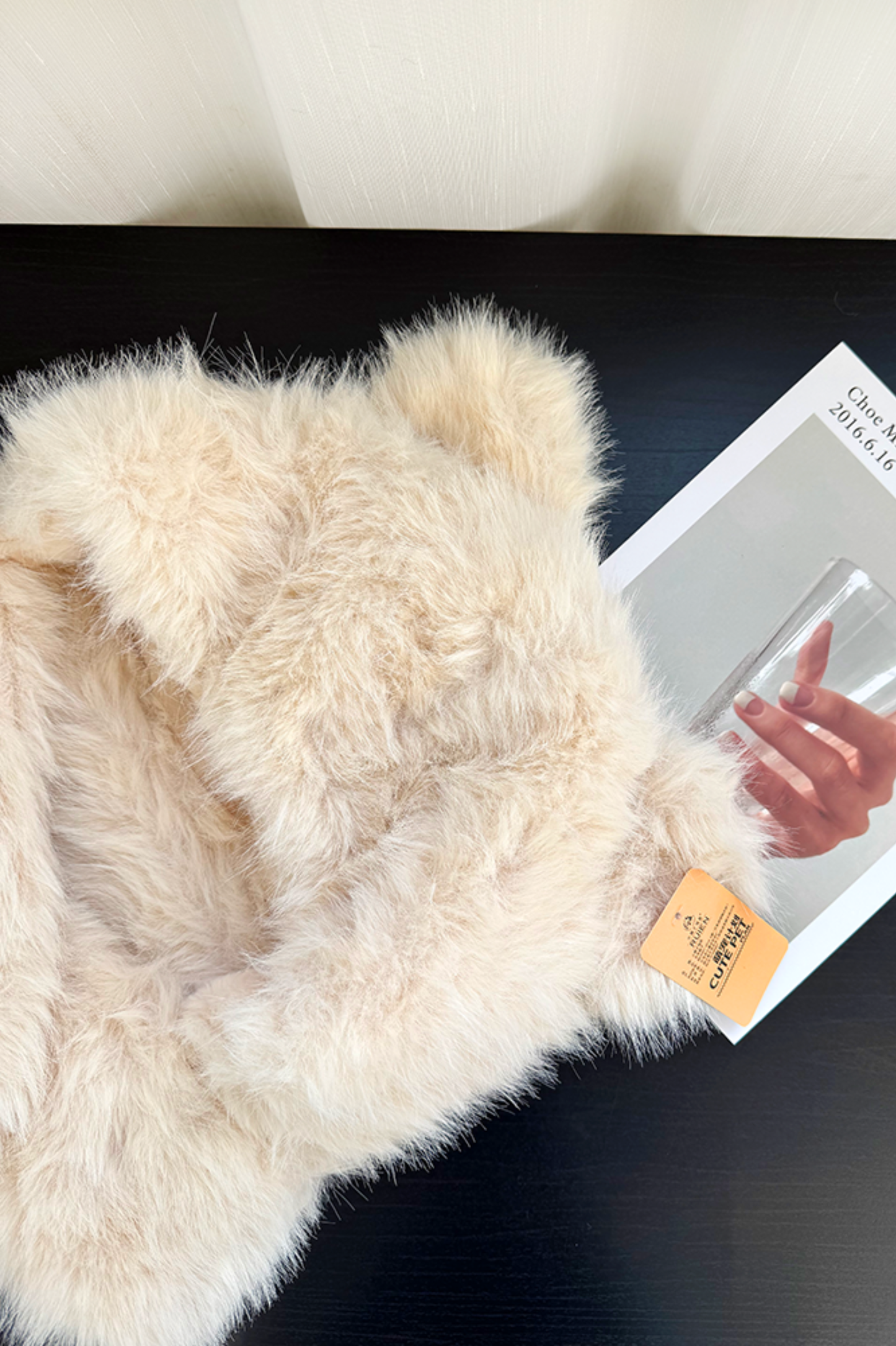 Fur Bear Scarf Hat