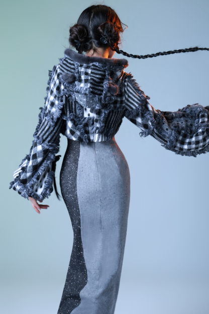 Check Design Mode Chinese Dress