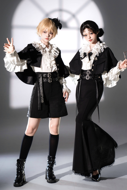 [pre-order Deadline: March 16] Classical Lolita Shirt + Asymmetrical Skirt + Fishtail Skirt + Shorts
